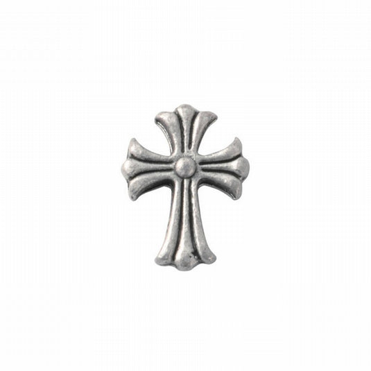 Clou Cross Mini 6x6mm Matte Silver (5pcs)