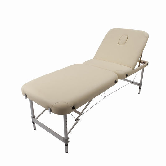 Super-lightweight folding reclining bed PRO-LIGHT (With Carry Bag) Beige