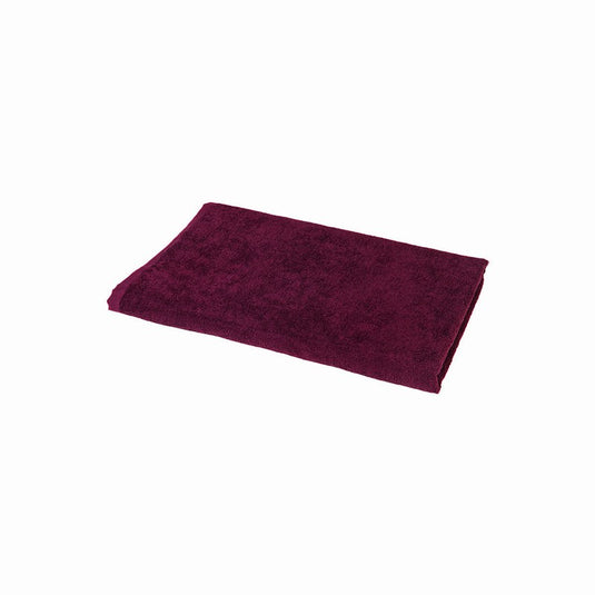 Luxury Pile Fabric Towel 90 x 190cm Wine Red