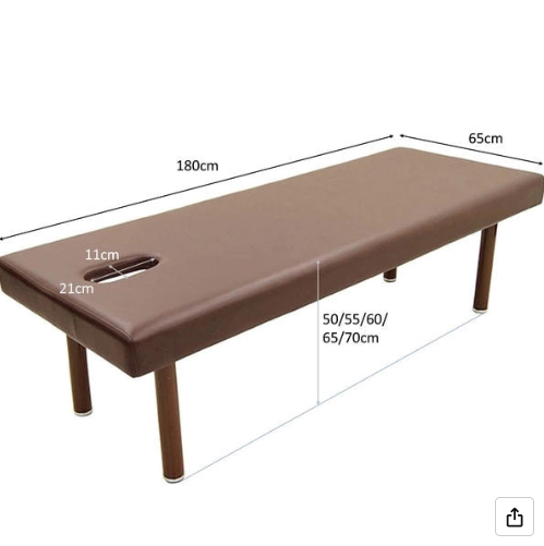 [High density urethane] Perforated standard massage bed S-5DX Dark brown [L180xW65cm]