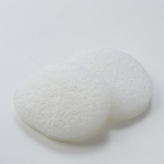 SMART COLLECTION Konjac Sponge Natural (White) Standard type Sponge 2 pcs