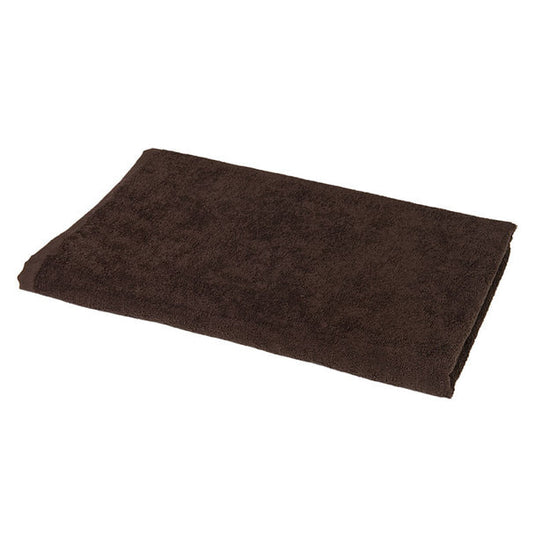 Luxury Pile Fabric Towel 90 x 190cm Dark Brown