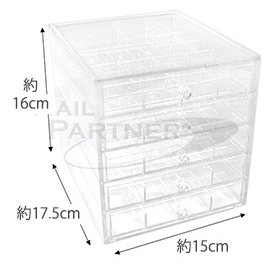 Acrylic Case with 5 Tiers Drawers