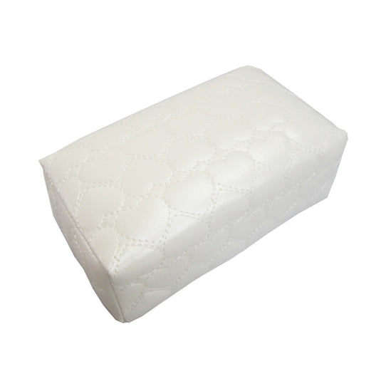 Heart Pattern Armrest Mini Pearl White