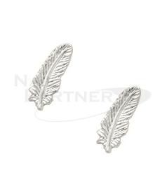 Clou Feather 10x3mm Silver (10pcs)