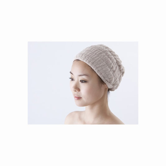 SMART COLLECTION Extra Absorbent & Quick Dry Microfiber Hair Turban (Tube Type) Beige