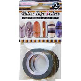 BEAUTY NAILER Glitter Tape 3 Color Set (2mm) [GT-2]