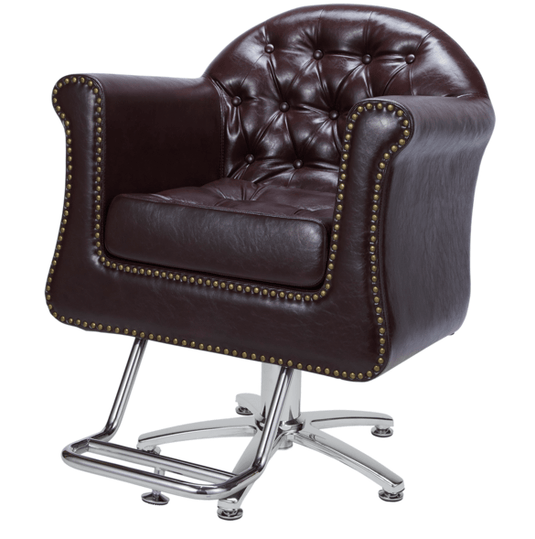 [Luxury] Styling Chair Massimo (HD-A-062) (Top) - Classic Brown