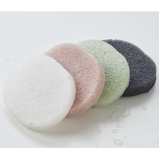 SMART COLLECTION Konjac Sponge Natural (White) Standard type Sponge 2 pcs