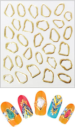 Clou Nail Sticker 3D My Gemstone #174 Gold