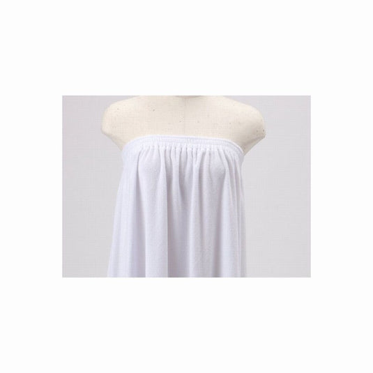 Soft, Simple Aesthetic Gown (Rubber Fastener Type) White