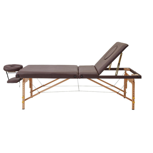 Lightweight Wooden Folding Bed EB-05DX Dark Brown