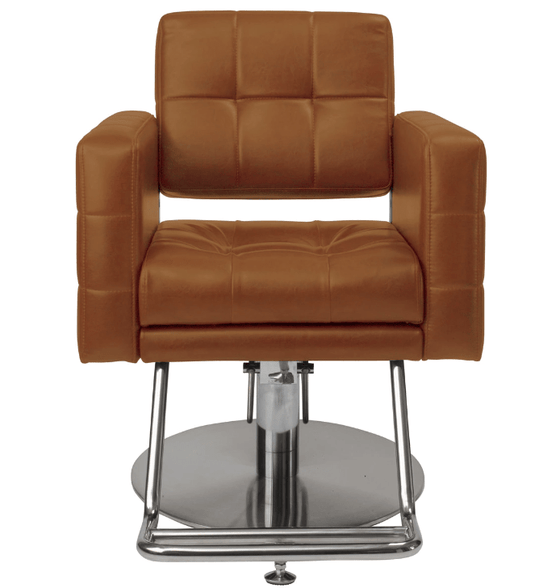 [Luxury] Styling Chair Cube II (HD-A-060D) (Top) - Camel Brown