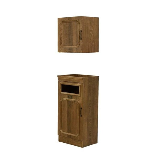 [ShabbyChic] Natural Wood Back Shampoo Cabinet RENE-B (Top and bottom set) Antique Brown