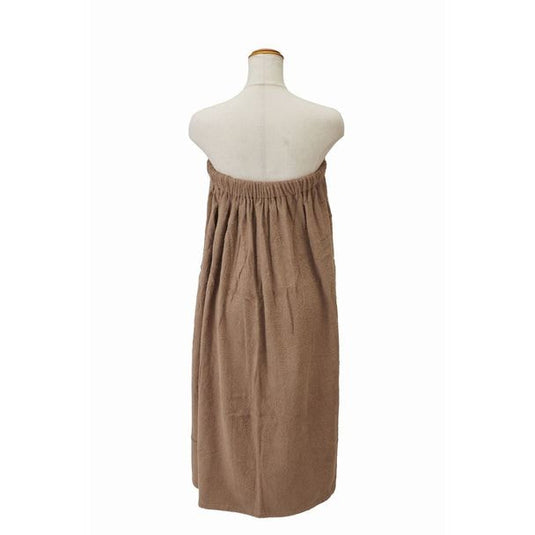 SMART COLLECTION ECO Pile Fabric Beauty Gown (Front opening) Mocha