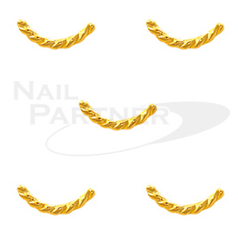 Capri Twist Bar 1x7mm Gold (50pcs)