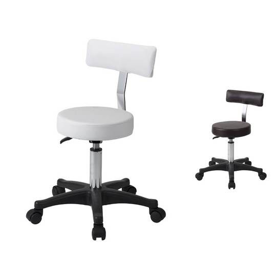 [Renewal] F-843 Stool with backrest II (with cleaning casters)