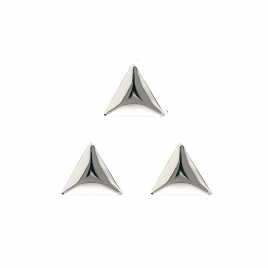 Clou Studs Triangle 3x3mm Silver (100pcs)