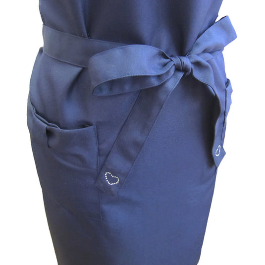 Ribbon Apron Navy