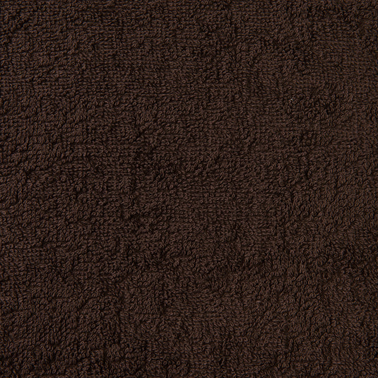 Luxury Pile Fabric Towel 90 x 190cm Dark Brown