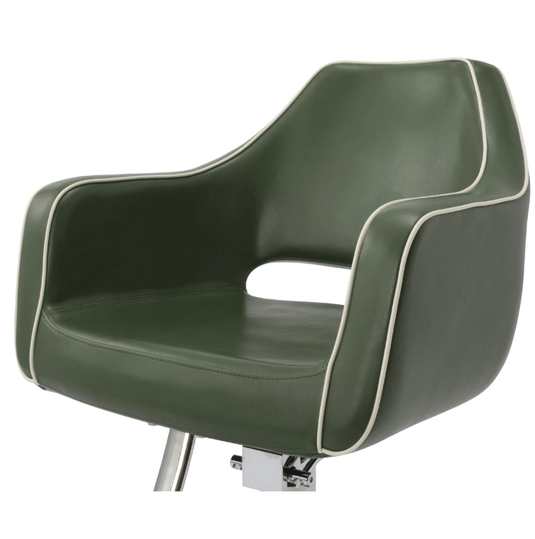 [Cafe Lounge] Styling Chair (HD-026) (Top) - Dark Green x Ivory