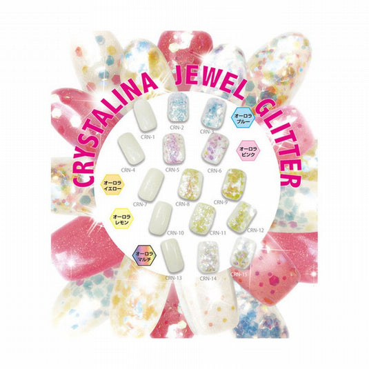 Crystalina Jewel Glitter (Hexagon) Aurora Pink CRN-5 M (2g)