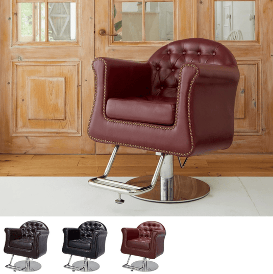 [Luxury] Styling Chair Massimo (HD-A-062) (Top) - Classic Brown