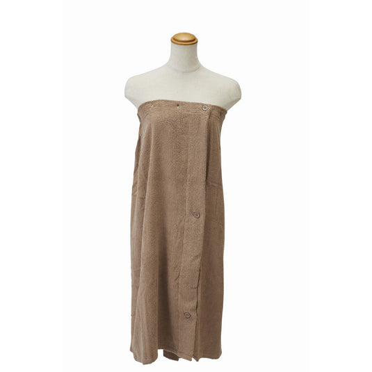 ECO Pile Fabric Beauty Gown (Front opening) Beige