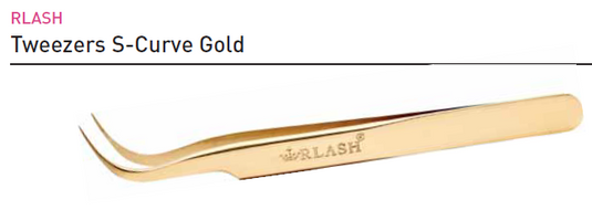 Tweezers S-CURVE GOLD