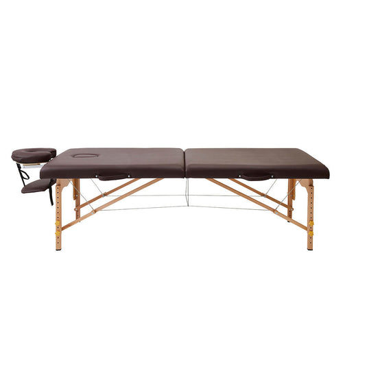 Lightweight Wooden Folding Bed EB-03DX Dark Brown