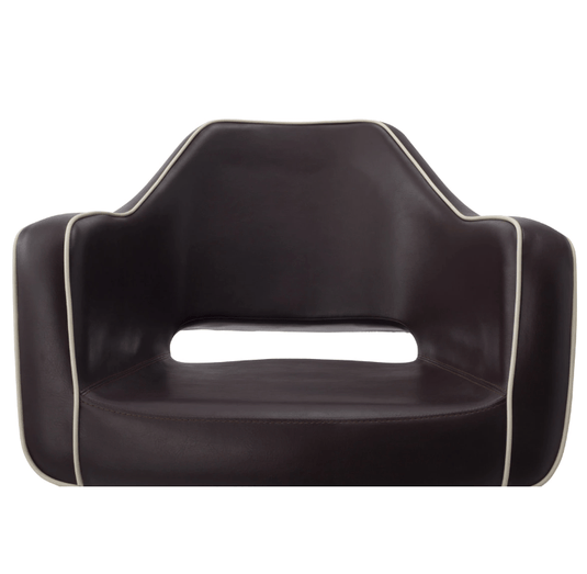 [Cafe Lounge] Styling Chair (HD-026) (Top) - Dark Brown x Ivory