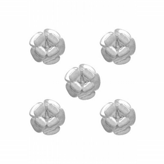 Clou Camellia 8x9mm Silver (10pcs)