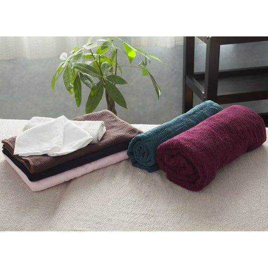 Luxury Pile Fabric Extra Large Towel Sheet 110 x 220cm Wine Red