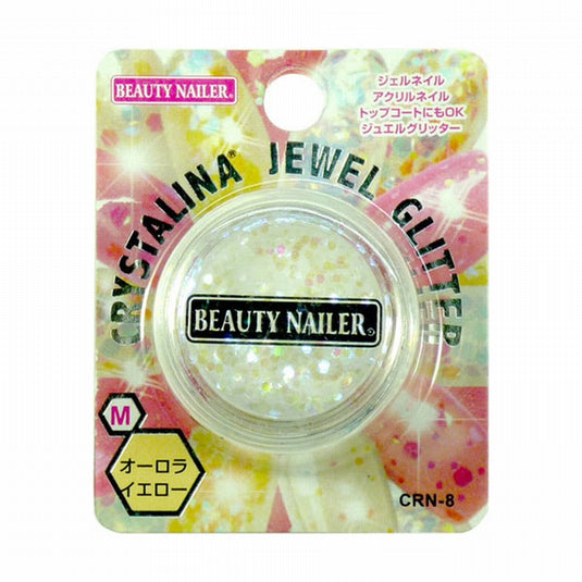 Crystalina Jewel Glitter (Hexagon) Aurora Yellow CRN-8 M (2g)