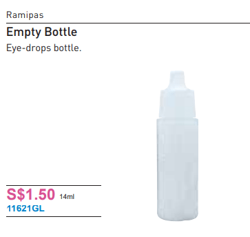 Empty Bottle (Eye-Drops Bottle) 14ml