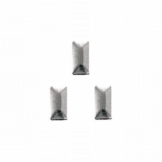 Clou Studs Rectangle 3x1.5mm Silver (100pcs)