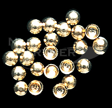 Capri Metalic Small Round 1mm (100pcs) Gold