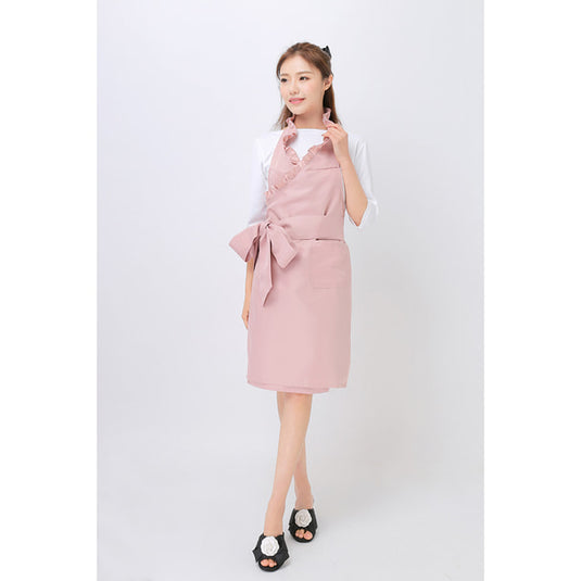 Frilled Apron Pink