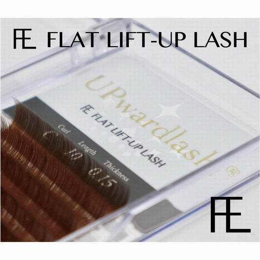 Upwardlash Flat Lift Up Lash J Curl 0.15 thickness 12MM SINGLE BROWN