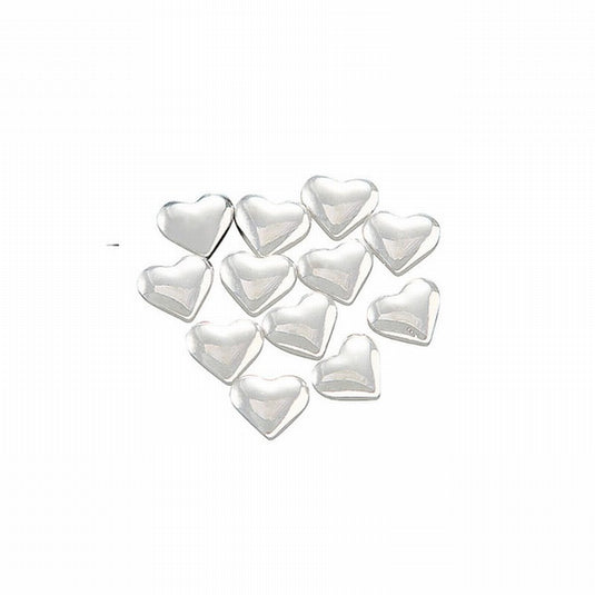 Clou Studs Heart 3x3mm Silver (100 pcs)