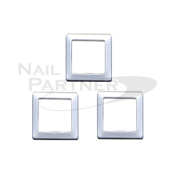 Clou Stone Edge Square 2x2mm 50 pcs Silver (50pcs)