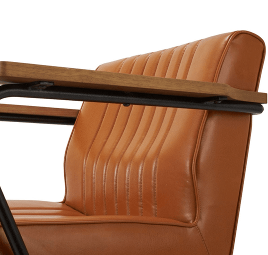 [Vintage] Styling Chair Dr. Spine (HD-A-066) (Top) - Camel Brown