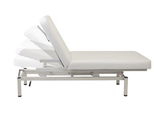 Manual Elevating Reclining Bed DX (Omega Style) with Face Mat) (Completely Assembled)-White