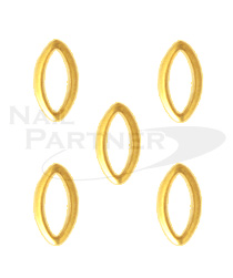 Clou Shining Leaf Frame 11x7mm Gold (10pcs)