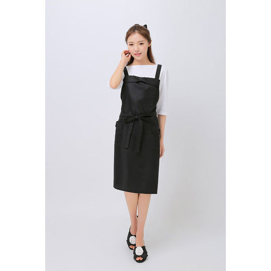 Ribbon Apron Black