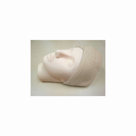 Towel Ground Stretch Turban (Magic Tape Type) Beige