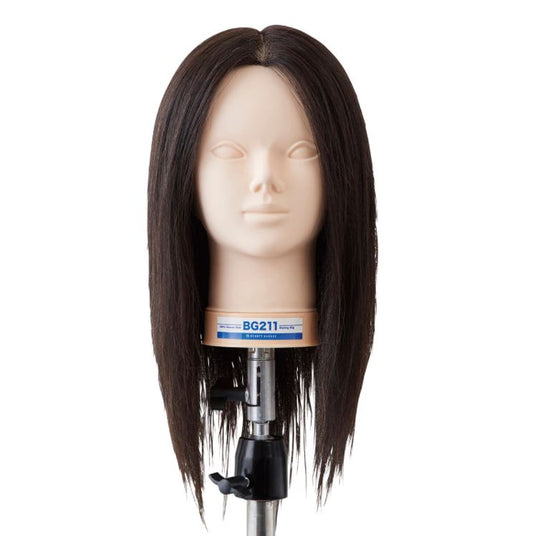 Hairdressing Mannequin Practice Head BG211 (No makeup 100% natural human hair)