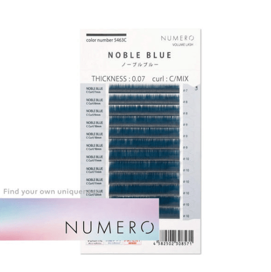 NUMERO Volume Lash Color Noble Blue 0.07 MIX 7mm-12mm