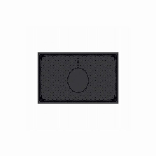 Silicon Nail Mat with Coating Luxurious Black 45x71cm