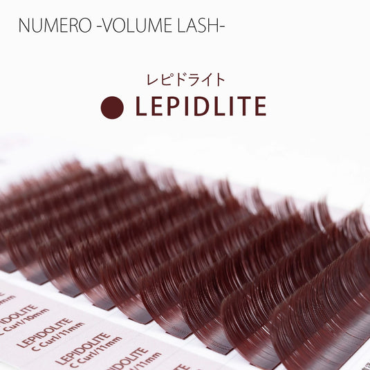 NUMERO Color Matte Flatlash LEPIDOLITE J-Curl 0.15 MIX 7mm-12mm